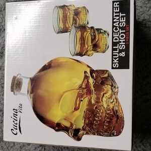 Skull decanter set